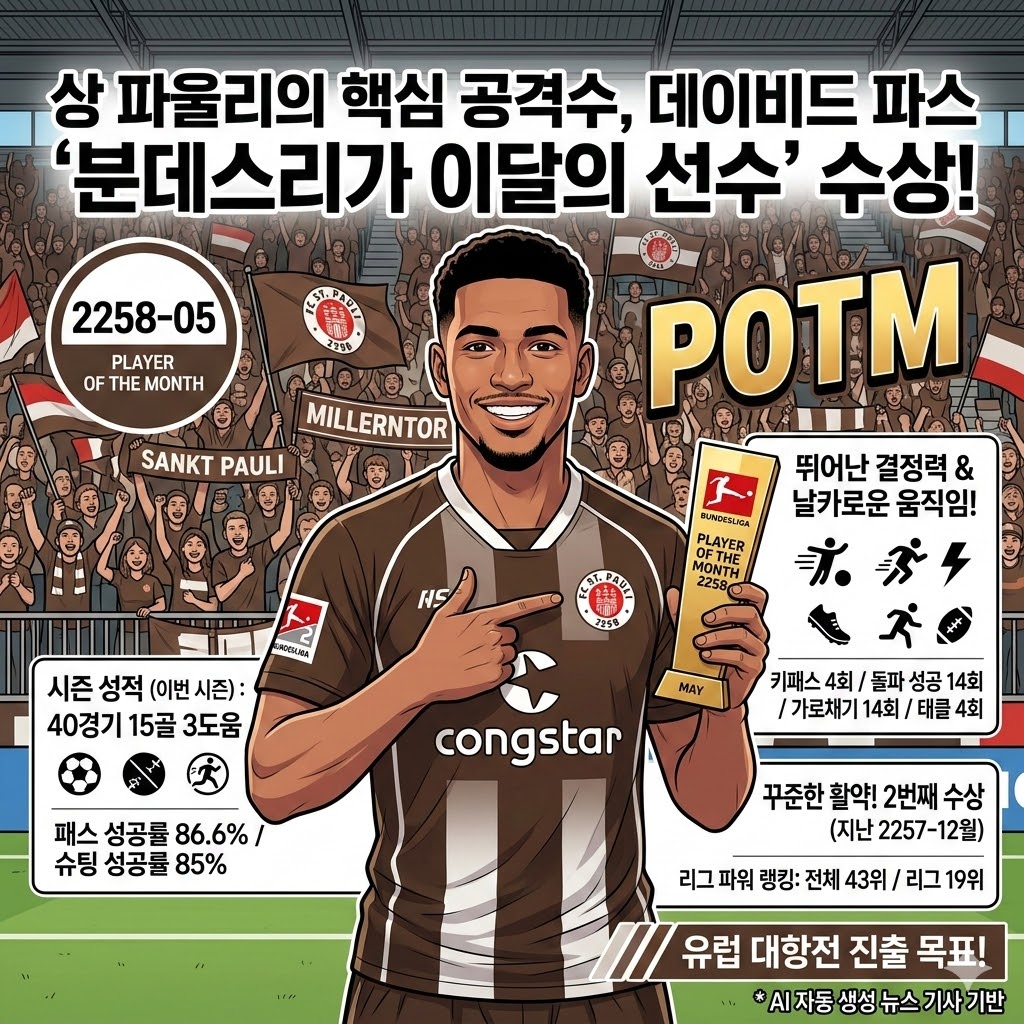 상 파울리 파스, `이달의 선수` 등극!